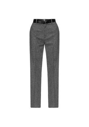 MM6 Maison Margiela belted pressed-crease trousers - Grey