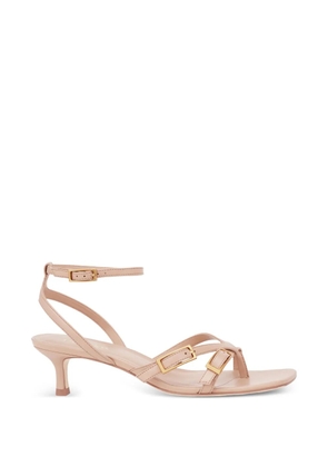 POTAMY buckle-detail leather sandals - Neutrals