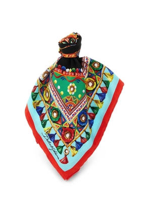 Dolce & Gabbana Carretto scarf - Blue