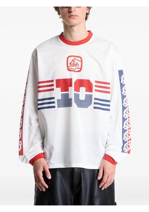 Billionaire Boys Club - Ice Cream logo-print mesh long-sleeve T-shirt - White