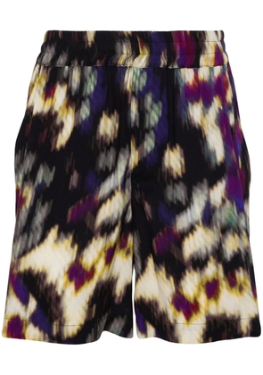 ISABEL MARANT Vataya abstract-print shorts - Purple