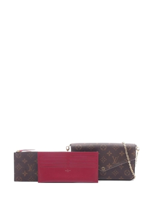 Louis Vuitton Pre-Owned 2019 Pochette Félicie Monogram clutch bag - Brown