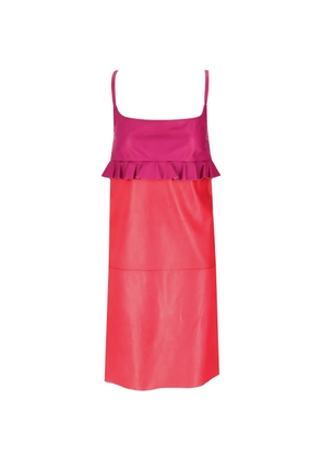 La-Rose ruffled mini dress - Red