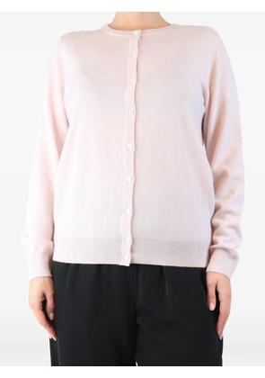 N.Peal ribbed-hem cardigan - Pink