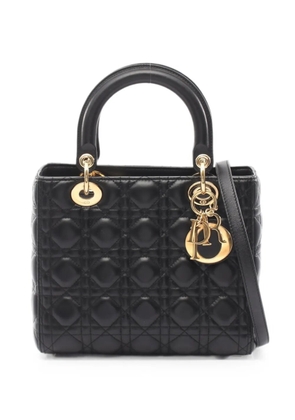 Christian Dior Pre-Owned 2010s Lady Dior Cannage tote bag - Black