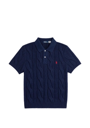 Polo Ralph Lauren cable-knit polo shirt - Blue