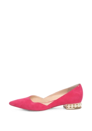 Nicholas Kirkwood pearl-embellished pointed-toe ballet flats - Pink
