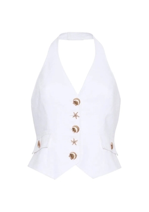 Cara Cara Prescott halterneck top - White