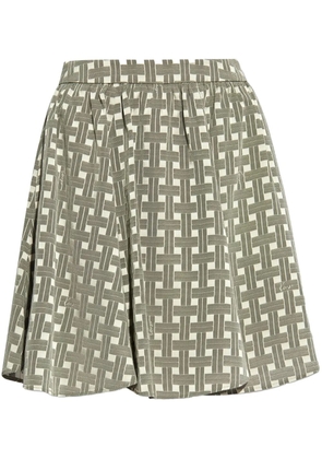 Kenzo plaid-print mini skirt - Grey