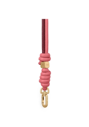 MAISON de SABRÉ Twist knot leather bag strap - Pink