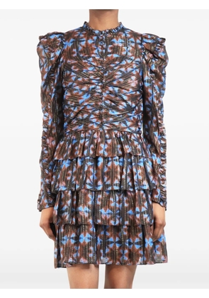 Ulla Johnson ruffled mini dress - Brown