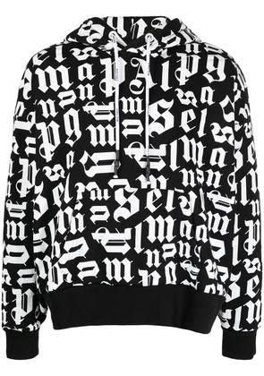 Palm Angels Broken Monogram hoodie - Black