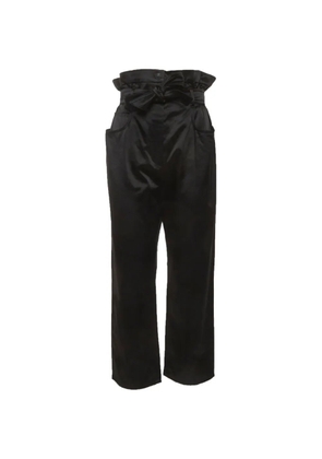 Max Mara high-waisted belted trousers - Black