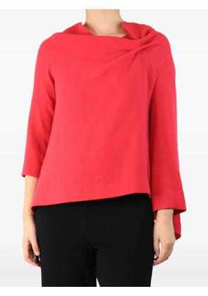 Roland Mouret draped open-back blouse - Pink