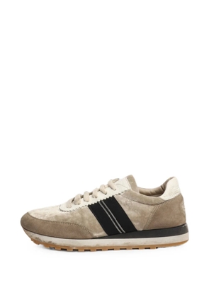 Brunello Cucinelli Vintage suede sneakers - Neutrals