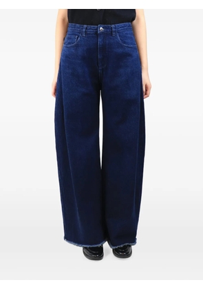 Marques'Almeida wide-leg raw-hem jeans - Blue