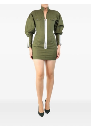 Marissa Webb zip-front mini dress - Green