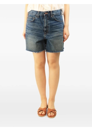 Nili Lotan Yoann raw-hem denim shorts - Blue