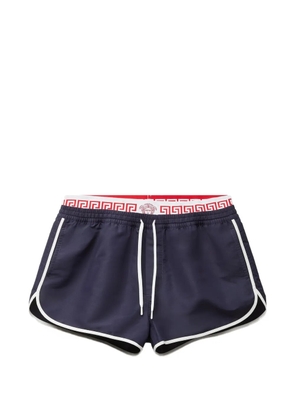Versace double-waistband swim shorts - Blue