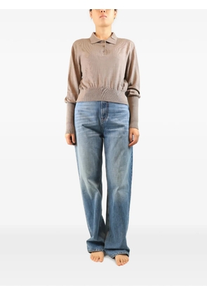 Simone Rocha embellished polo top - Neutrals