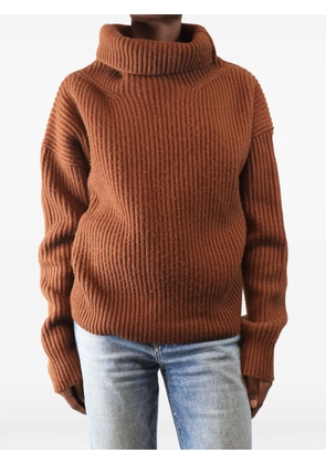 Nili Lotan ribbed-knit turtleneck sweater - Orange