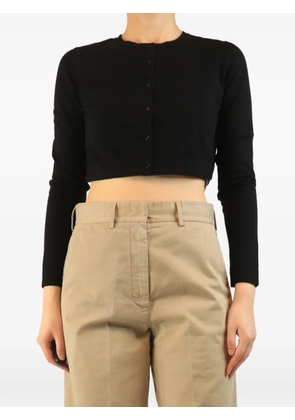 Alaïa Pre-Owned button-up cropped cardigan - Neutrals