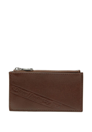 Diesel Flag-D III logo-embossed cardholder - Brown