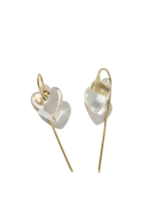 Otiumberg Heart quartz earrings - Gold
