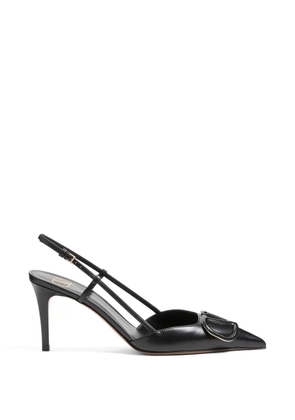 Valentino Garavani VLogo Signature leather pumps - Black