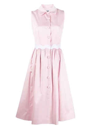 Moschino pleated sleeveless mini dress - Pink