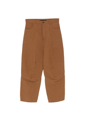 Forme D'expression Skewed five-pocket trousers - Brown
