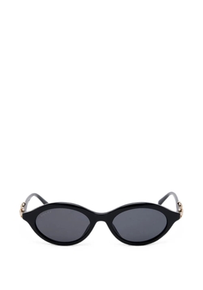 Gucci Horsebit oval-frame sunglasses - Black