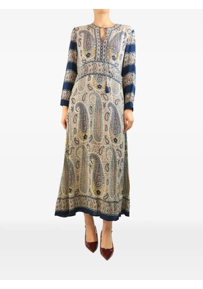 Etro Pre-Owned paisley-print midi dress - Neutrals