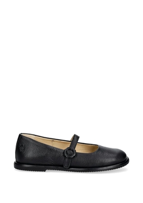 Fly London buckle-fastening leather ballet flats - Black
