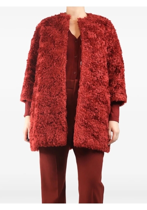 Isa Arfen mohair coat - Red