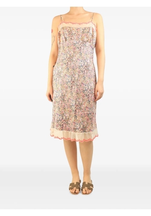 Dosa Susan splattered slip midi dress - Pink