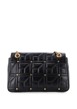 Gucci Pre-Owned GG Marmont Flap Bag Studded Matelasse Leather Medium shoulder bag - Black
