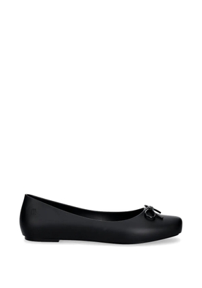 Melissa bow-detail square-toe ballet flats - Black