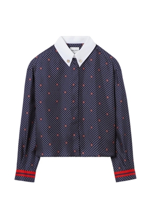 Claudie Pierlot printed silk shirt - Blue