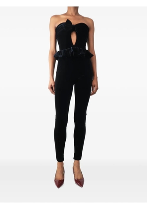 Alessandra Rich strapless jumpsuit - Black