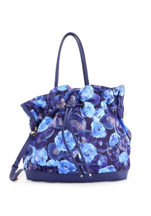 Louis Vuitton Pre-Owned Noefull Handbag Ikat Nylon MM bucket bag - Blue