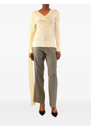 TOTEME draped-scarf sweater - Neutrals