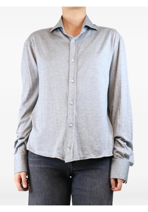 Brunello Cucinelli Vintage slim-fit jersey shirt - Grey