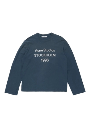 Acne Studios logo-print T-shirt - Blue