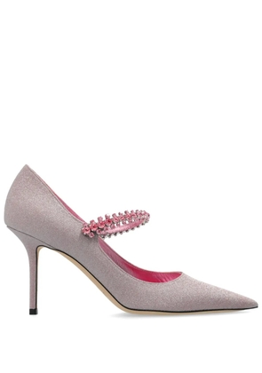 Jimmy Choo 85mm Bing embellished pumps - Pink