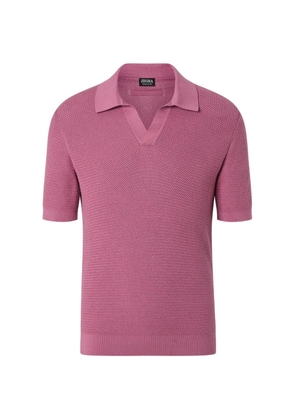 Zegna cotton polo shirt - Pink