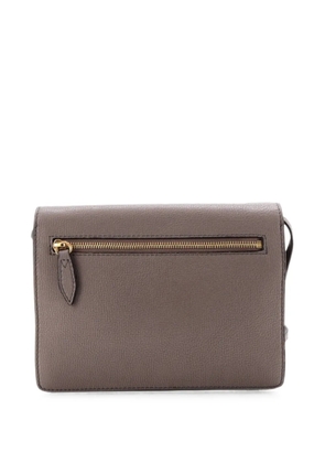 Burberry Pre-Owned Macken Leather and House Check Canvas Small crossbody bag - Neutrals