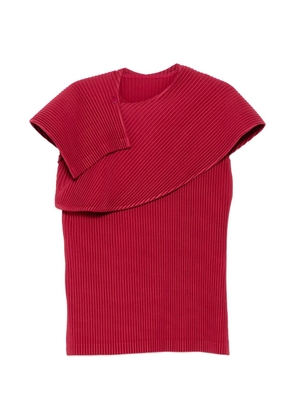 Homme Plissé Issey Miyake pleated T-shirt - Red