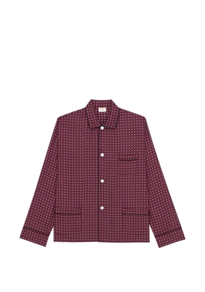 Saint Laurent geometric-print pajama shirt - Red