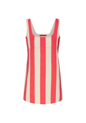 Simon Miller Sahara striped denim dress - Red